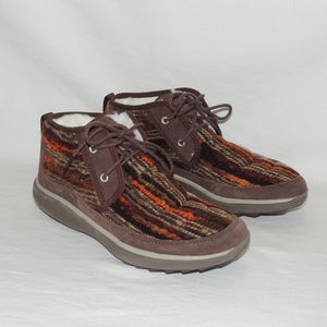 Merrell Pechora Mid Boots Fleece Lined Women's Size 9 Boho Jacquard Stripes